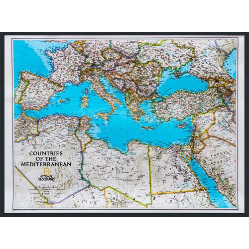 Kraje Śródziemnomorskie Classic. Mapa ścienna 1:6 957 000, 77x56 cm