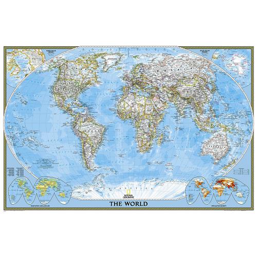 Świat Polityczny Classic. Mapa ścienna 1:37 213 000, 92x61 cm