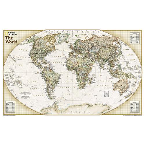 Świat Executive. Mapa ścienna 1:42 334 000, 82x51 cm