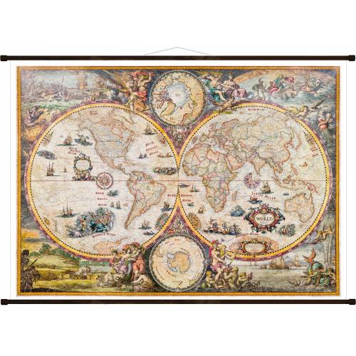 Świat mapa ścienna stylizowana Vitange, Ray&Co