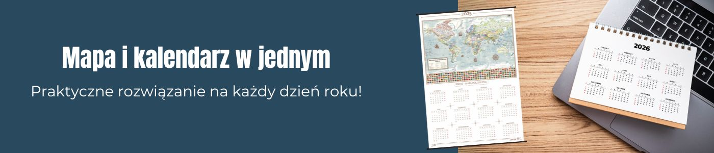 Mapa ścienna z kalendarzem