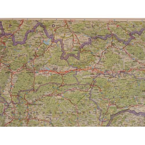 Słowacja. Mapa drogowa 1:400 000, 87x125 cm