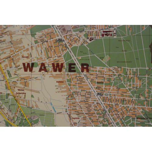 Warszawa i okolice. Mapa 1:18 000, 180x180 cm