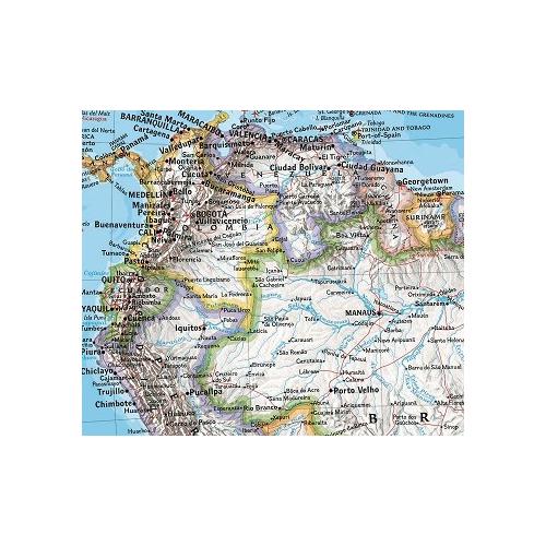 Ameryka południowa I północna Classic. Mapa ścienna 1:19 100 000, 61x92 cm