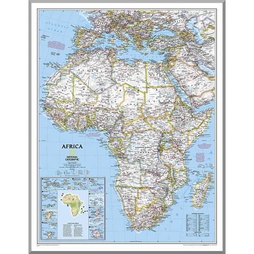 Afryka classic mapa ścienna 1:9 328 000, 92x117 cm, National Geographic