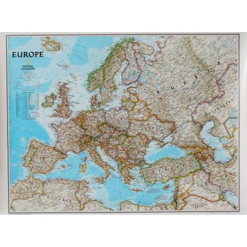 Europa Classic. Mapa ścienna 1:5 419 000, 115x92 cm