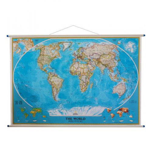 Świat Classic mapa ścienna, 1: 24 031 000, 176x122cm.