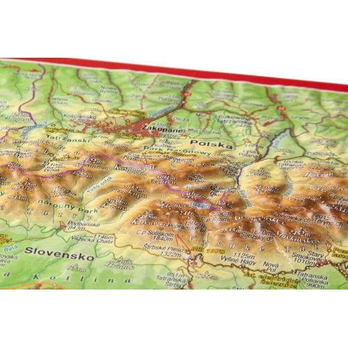 Tatry mapa plastyczna 3D - pocztówka, Georelief