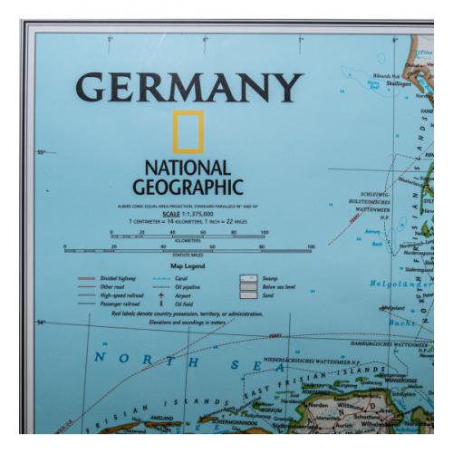 Niemcy classic mapa ścienna 1:1 375 000, 61x77 cm