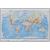 Świat mapa ścienna, 3D 1:40 000 000, 97x64 cm, Global Map
